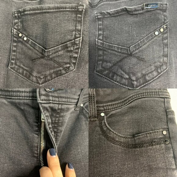 Chico’s So Slimming Faded Black Denim Jeans - Picture 5 of 9